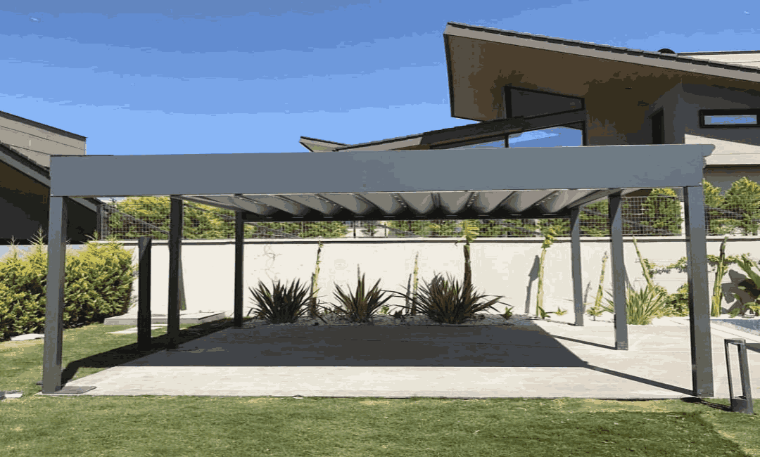 Pergola-aus-Aluminium
